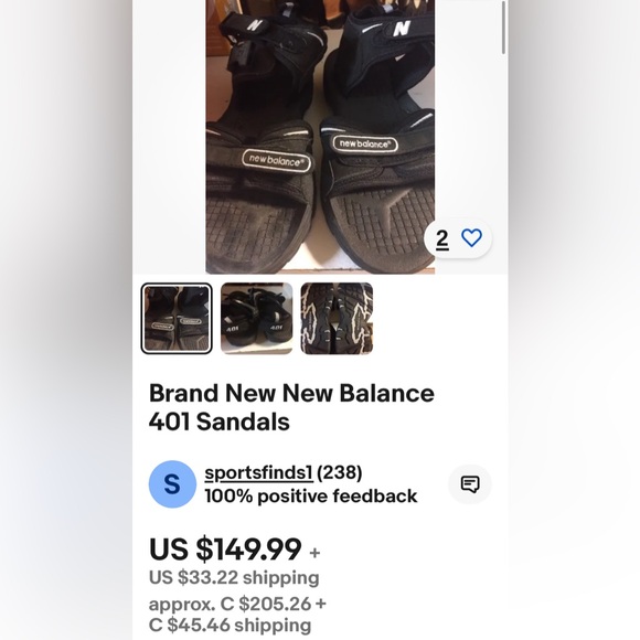 Men’s New Balance 401 sandals! Very wide fit! Size 10D - Picture 8 of 15